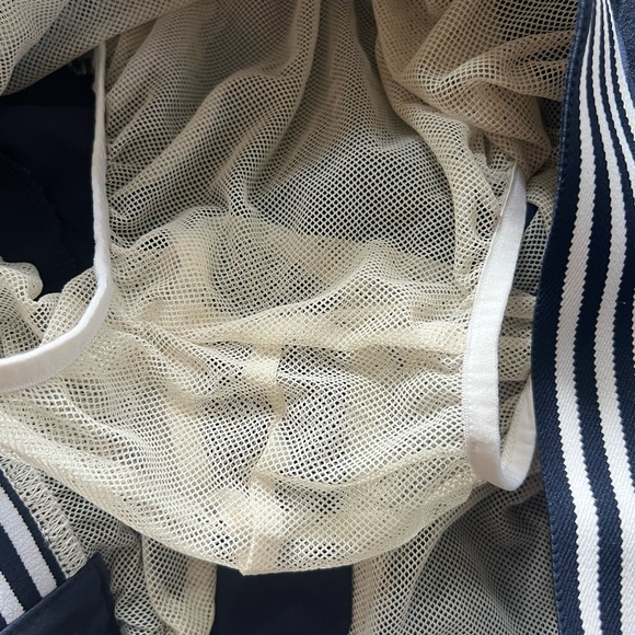 Ron Dorff Navy Blue Men's Swim Shorts with Striped Waistband - Picture 4 of 7